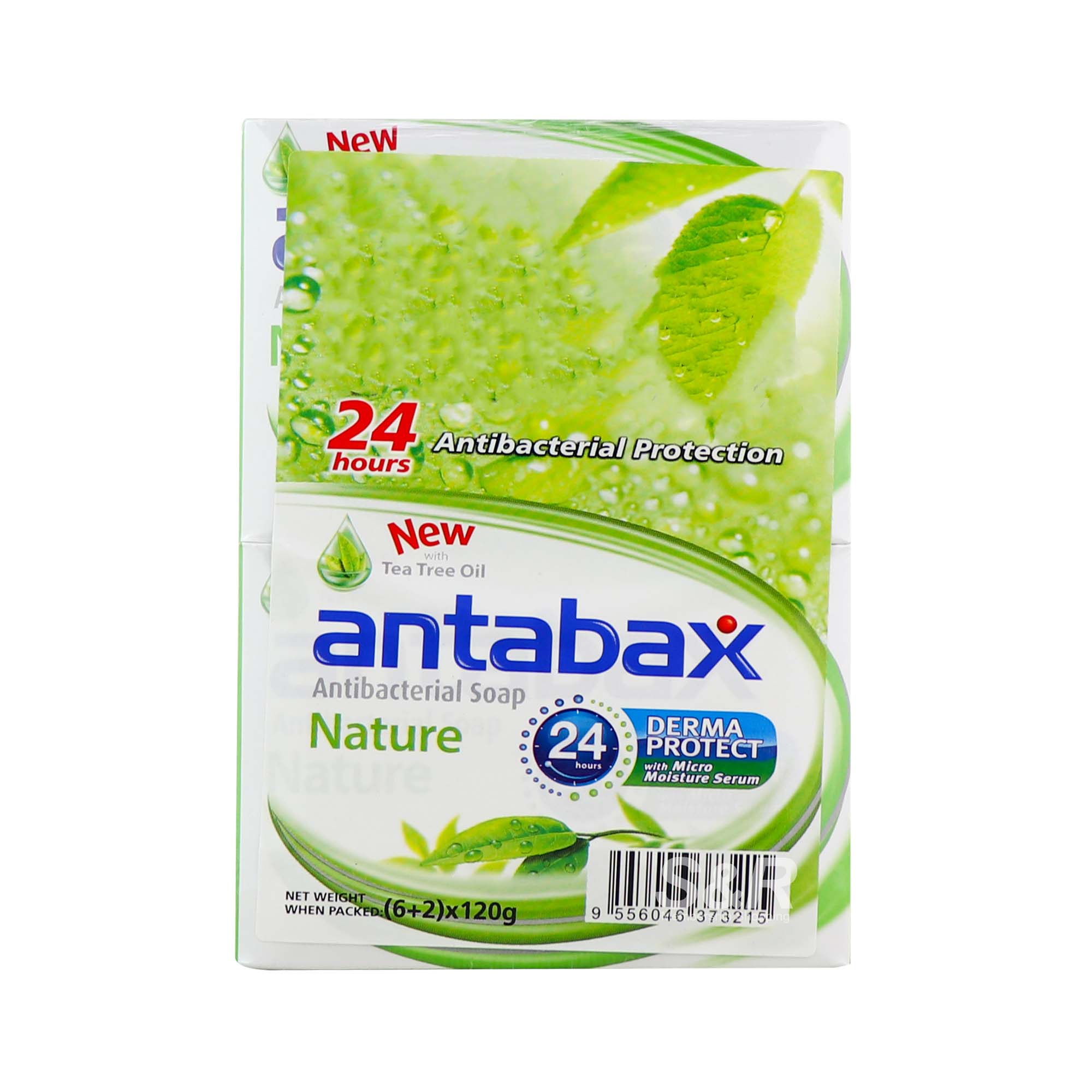 Antabax Nature Antibacterial Bar Soap (120g x 8pcs)